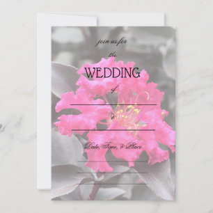 Vul de Blank Floral Wedding Uitnodiging in