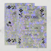 Vul de Blank Floral Wedding Uitnodiging in (Voorkant / Achterkant)