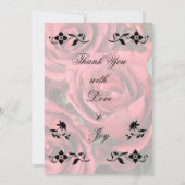 Vul de Blank Floral Wedding Uitnodiging in (Achterkant)