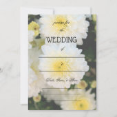Vul de Blank Floral Wedding Uitnodiging in (Voorkant)