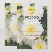 Vul de Blank Floral Wedding Uitnodiging in (Voorkant / Achterkant)