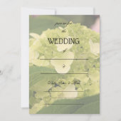 Vul de Blank Floral Wedding Uitnodiging in (Voorkant)