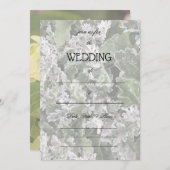 Vul de Blank Floral Wedding Uitnodiging in (Voorkant / Achterkant)