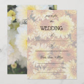 Vul de Blank Floral Wedding Uitnodiging in (Voorkant / Achterkant)