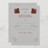 Vul de Blank Uitnodiging van de Weddenschap in (Voorkant / Achterkant)