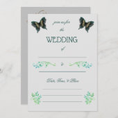 Vul de Blank Uitnodiging van de Weddenschap in (Voorkant / Achterkant)