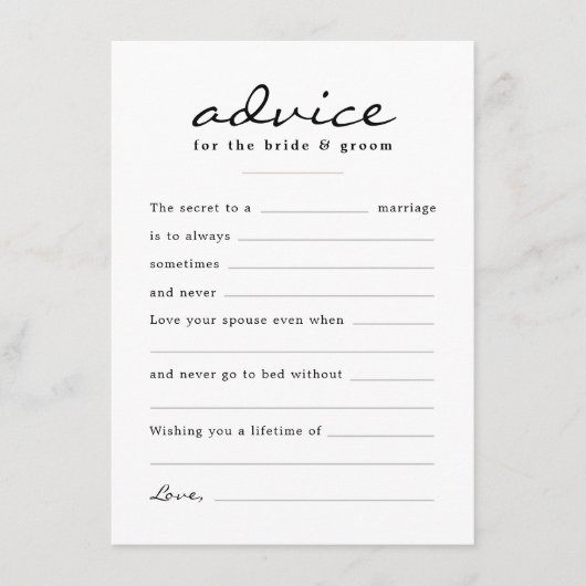 Vul de Blank Waterverf Floral Wedding Day in Advieskaart (Voorkant)