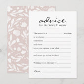 Vul de Blank Waterverf Floral Wedding Day in Advieskaart (Voorkant / Achterkant)