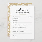 Vul de Blank Waterverf Floral Wedding Day in Advieskaart (Voorkant / Achterkant)