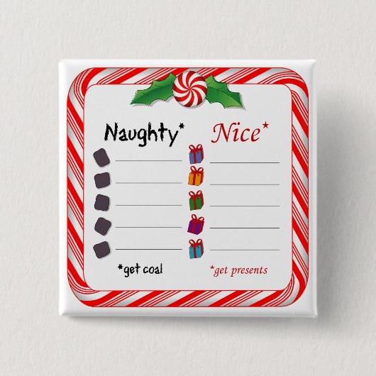 Vul de Blanks Button in voor de Ondeugend of Nice (Voorkant)