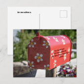 Vul de Florale Brievenbus in Wij hebben Veranderin Briefkaart (Voorkant / Achterkant)