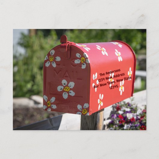 Vul de Florale Brievenbus in Wij hebben Veranderin Briefkaart (Voorkant)