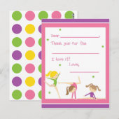 Vul de lege gymnastiek in, dank je briefkaart (Voorkant / Achterkant)