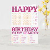 Vul de lege Happy Birthday in! Kaart (Gele Bloem)