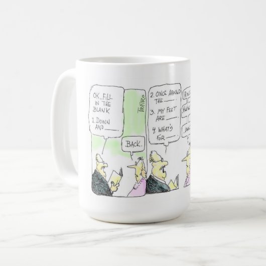 Vul de lege Mok in (Voorkant links)