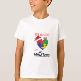 Vul de lijst 2023, MacTown Autisme Awareness, T-shirt