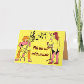 Vul de lucht met een muziekkaart kaart (Voorkant)