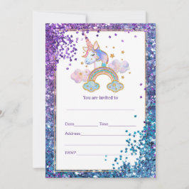 Vul de Uitnodiging van Unicorn in