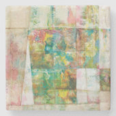 Vul een boe IV in Stenen Onderzetter (Voorkant)