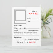 Vul een brief aan Sinterklaas in Feestdagenkaart (Staand voorkant)