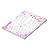 Vul Floral aan om lijst te doen Notitieblok (Linkerzijde)