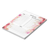 Vul Floral aan om lijst te doen Notitieblok (Linkerzijde)