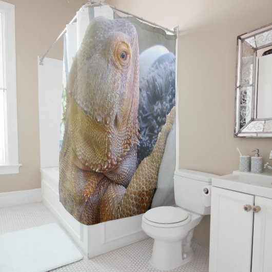 Vul Gedekte draak omhoog Sluiten Afbeelding Douchegordijn (In situ)