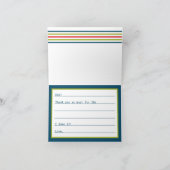 Vul het lege bedankbriefje in bij het kind bedankkaart (Binnen)