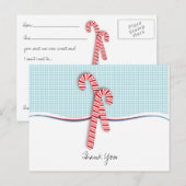 Vul het lege Briefkaart voor kerstbedankjes in (Voorkant / Achterkant)