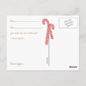 Vul het lege vakantie Kinder Dank u Briefkaart (Achterkant)