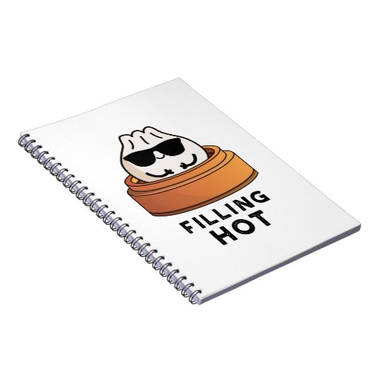 Vul hete grappige dumpling grap notitieboek (Rechterzijde)