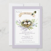 Vul hun Nest Baby shower-uitnodiging aan Kaart (Voorkant)