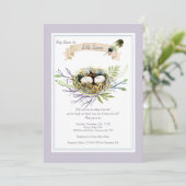 Vul hun Nest Baby shower-uitnodiging aan Kaart (Staand voorkant)