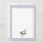 Vul hun Nest Baby shower-uitnodiging aan Kaart (Achterkant)
