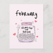 Vul je dagen met Zelfliefde Februari Briefkaart (Voorkant)