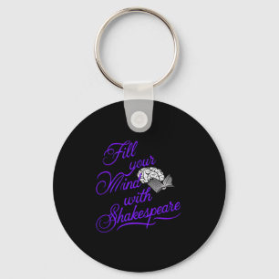 Vul je geest met Shakespeare, het ultieme geschenk Sleutelhanger