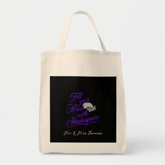 Vul je geest met Shakespeare, het ultieme geschenk Tote Bag (Voorkant)