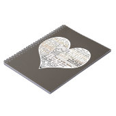 Vul je hart-Donkkerbruin Notitieboek (Linkerzijde)
