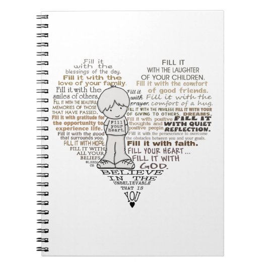 Vul je hart notitieboek (Voorkant)