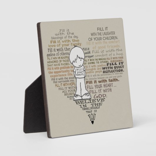 Vul je hart-toon fotoplaat (Voorkant)