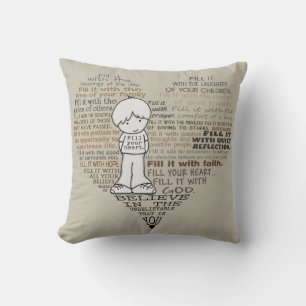 Vul je hart-toon kussen