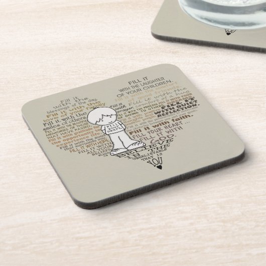 Vul je hart-toon onderzetter (Linkerzijde)