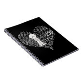 Vul je hartwitte letters notitieboek (Rechterzijde)