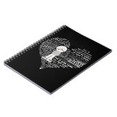 Vul je hartwitte letters notitieboek (Linkerzijde)