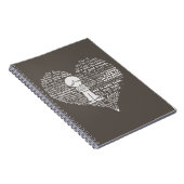 Vul je hartwitte letters notitieboek (Rechterzijde)