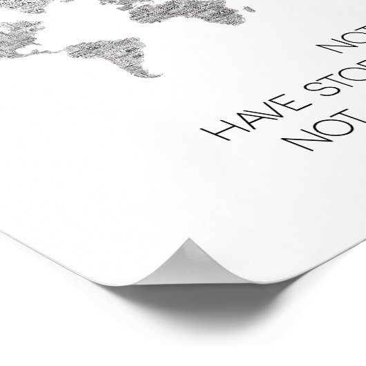 Vul je leven met ervaring, niet met Poster van din (Hoek)