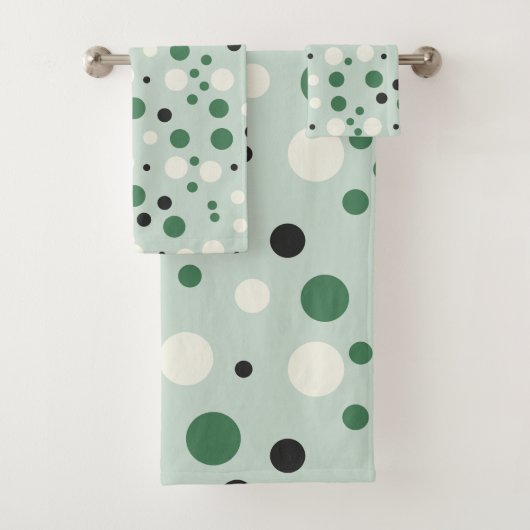 Vul je leven met Joy Polka dot patroon Bad Handdoek (Insitu)