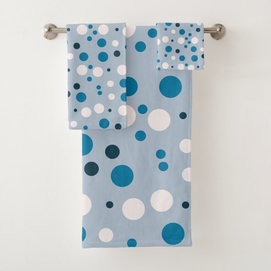 Vul je leven met Joy Polka dot patroon Bad Handdoek (Insitu)