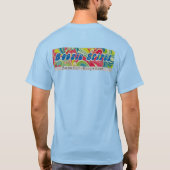 Vul je mand met Joy Pasen T-shirt (blauw) (Achterkant)