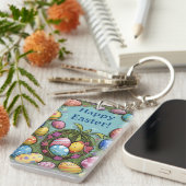 Vul je mandje met Joy Easter Acryl Sleutelhanger (Voorkant Rechts)